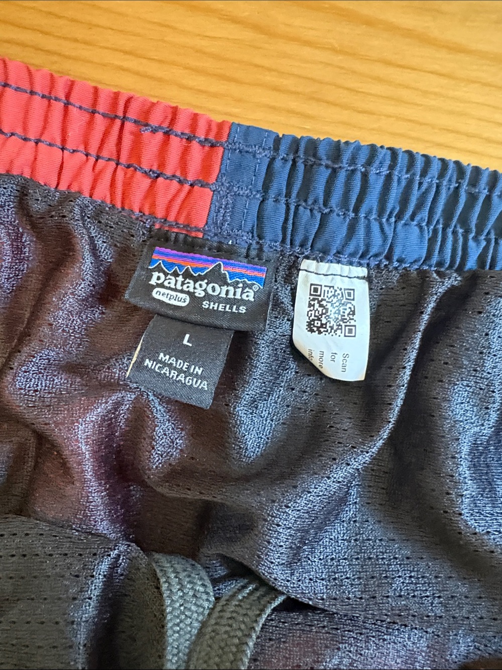 Patagonia Two-Tone Navy and RedSwim Trunks - Picture 2 of 9